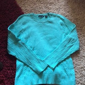 Jeanne Pierre blue sweater